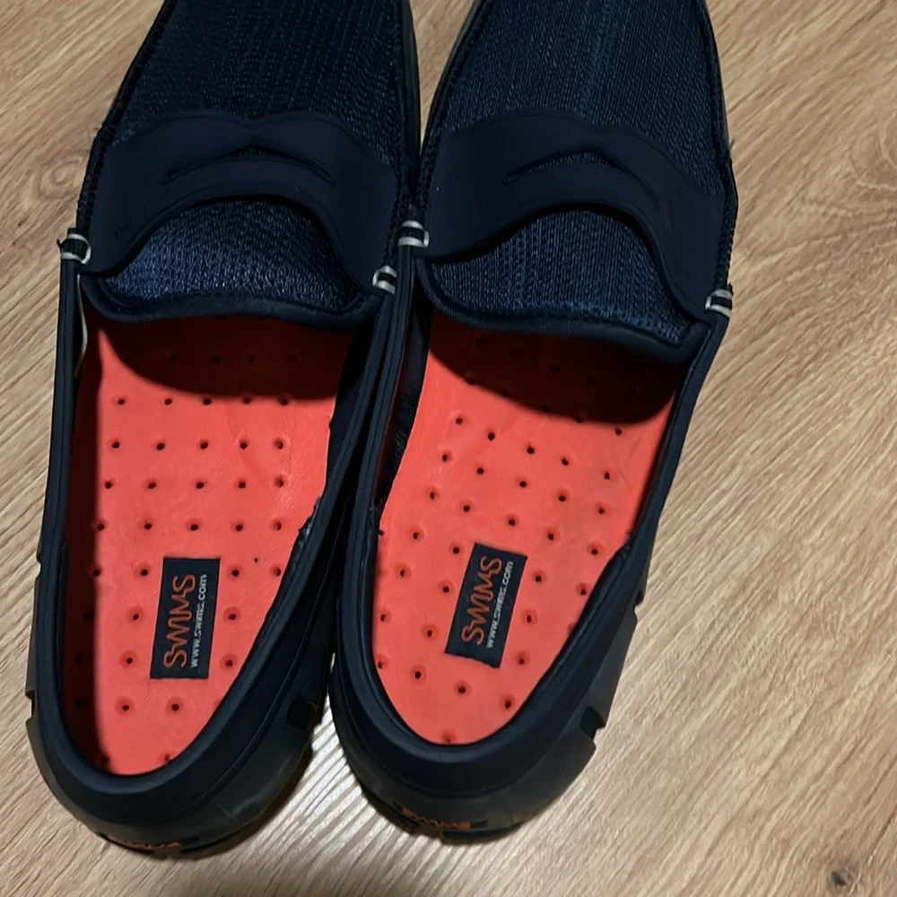 Swims Classic Penny Loafers in Navy Blue